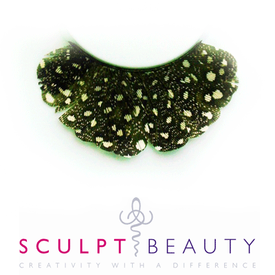 Sculpt Beauty Gold/Black Feather Lashes 11-30