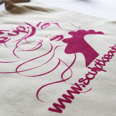 Sculpt Beauty Canvas Tote Bag 