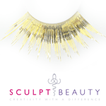 Sculpt Beauty Sparkling Gold Carnival Lashes